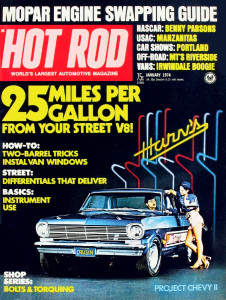 HOT ROD 1974 JAN - 440-SIX PACK, ROSSI, JOHN GREEN